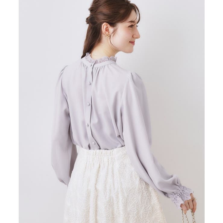 【2WAY・ハレの日・通勤】エンブロレースブラウス | Couture brooch | 詳細画像33 