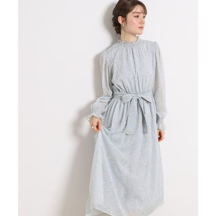 【洗える・着映え】楊柳小花シャーリングワンピース | Couture brooch | 詳細画像25 