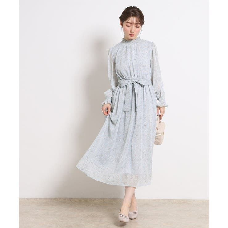 【洗える・着映え】楊柳小花シャーリングワンピース | Couture brooch | 詳細画像18 