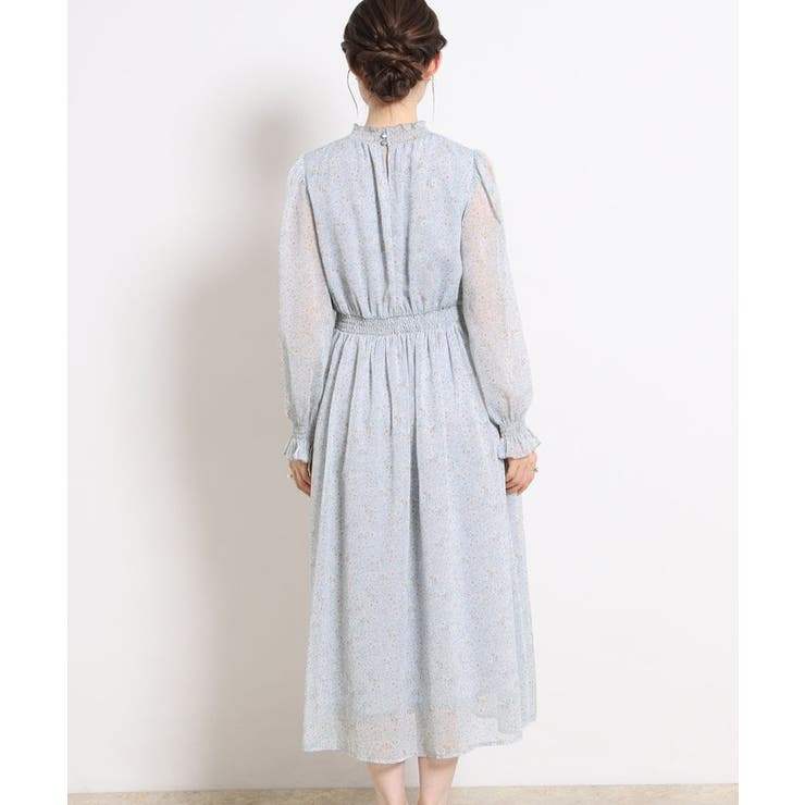 【洗える・着映え】楊柳小花シャーリングワンピース | Couture brooch | 詳細画像41 