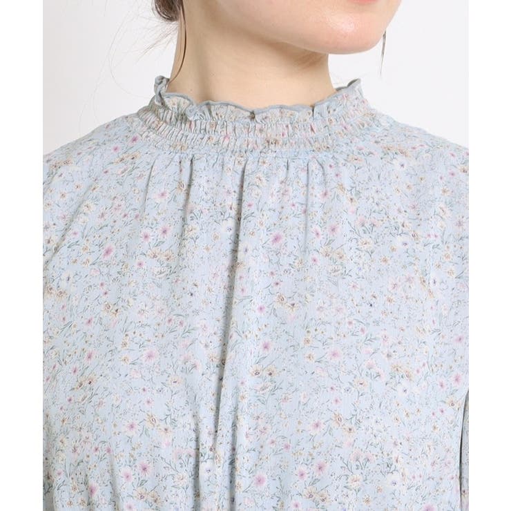 【洗える・着映え】楊柳小花シャーリングワンピース | Couture brooch | 詳細画像35 