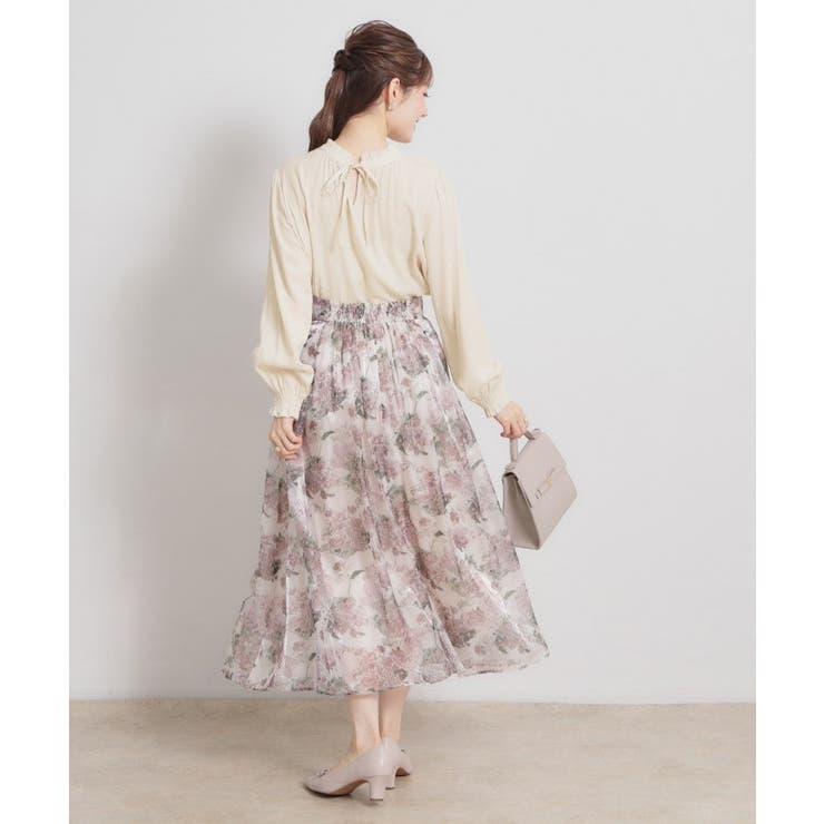 【前後2WAY・洗える】RTピケ リボン ブラウス | Couture brooch | 詳細画像3 