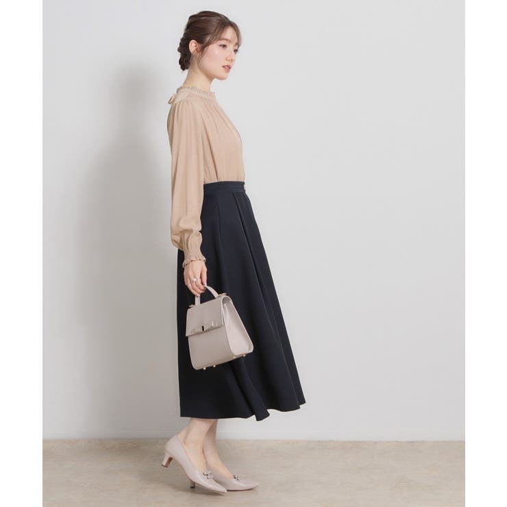 【前後2WAY・洗える】RTピケ リボン ブラウス | Couture brooch | 詳細画像10 