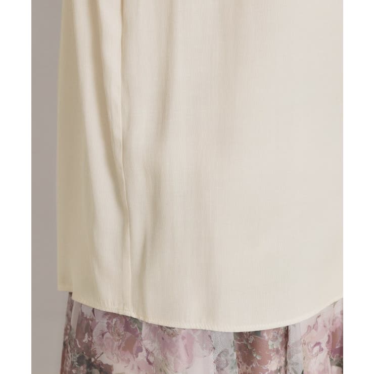 【前後2WAY・洗える】RTピケ リボン ブラウス | Couture brooch | 詳細画像34 