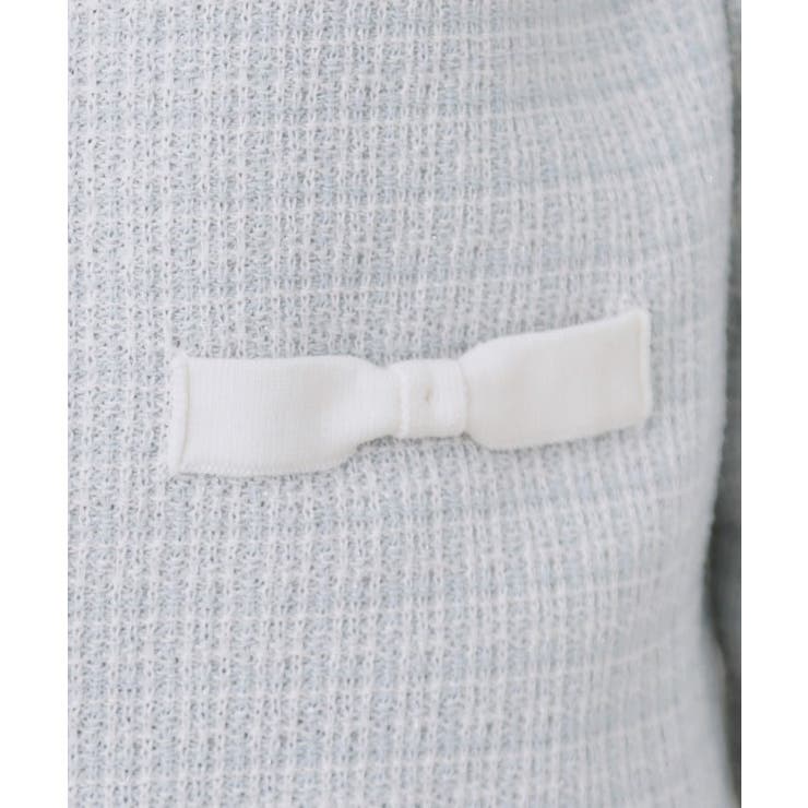 【ハレの日・通勤】ラメツイード ニットカーディガン | Couture brooch | 詳細画像43 