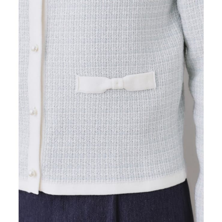 【ハレの日・通勤】ラメツイード ニットカーディガン | Couture brooch | 詳細画像49 