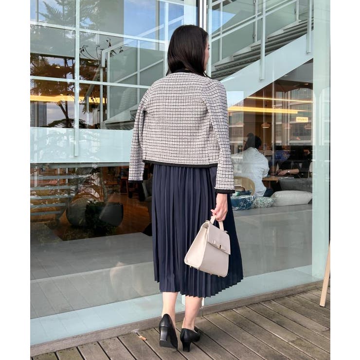 【ハレの日・通勤】ラメツイード ニットカーディガン | Couture brooch | 詳細画像29 