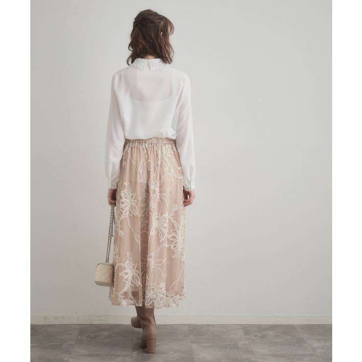 レース衿ジョーゼットブラウス | Couture brooch | 詳細画像6 