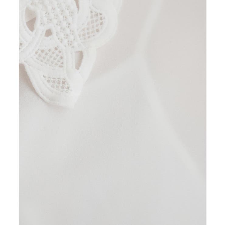 レース衿ジョーゼットブラウス | Couture brooch | 詳細画像7 