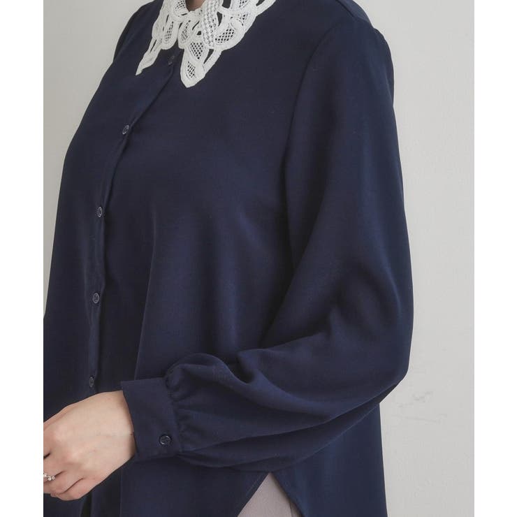 レース衿ジョーゼットブラウス | Couture brooch | 詳細画像20 