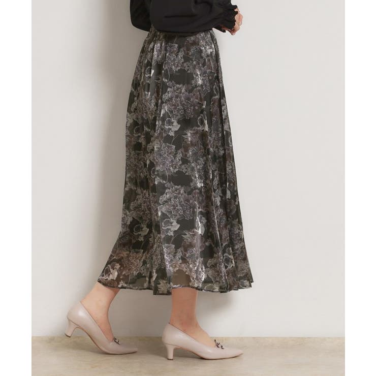 【洗える・通勤】Springオーガンフルールスカート | Couture brooch | 詳細画像5 