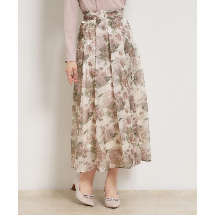 【洗える・通勤】Springオーガンフルールスカート | Couture brooch | 詳細画像12 