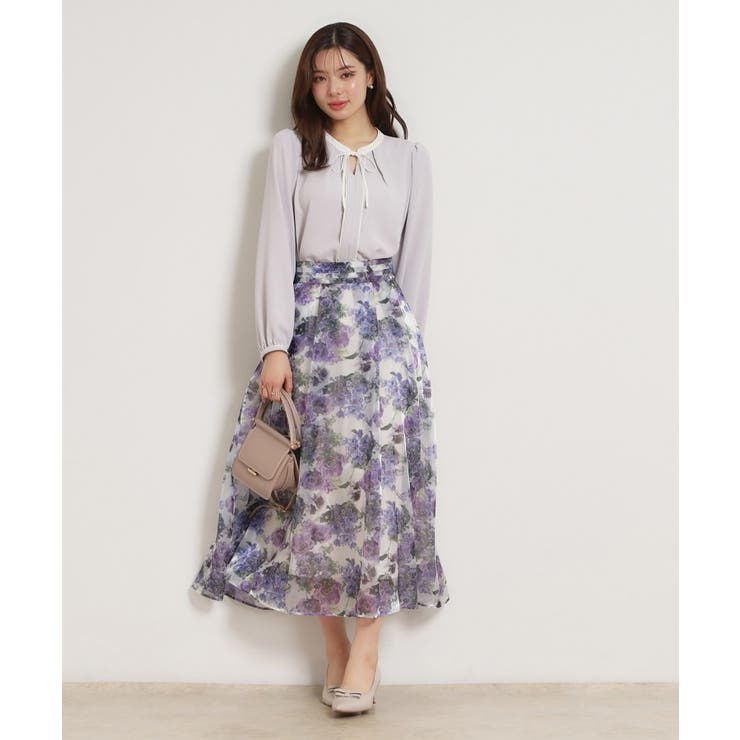 【洗える・通勤】Springオーガンフルールスカート | Couture brooch | 詳細画像18 