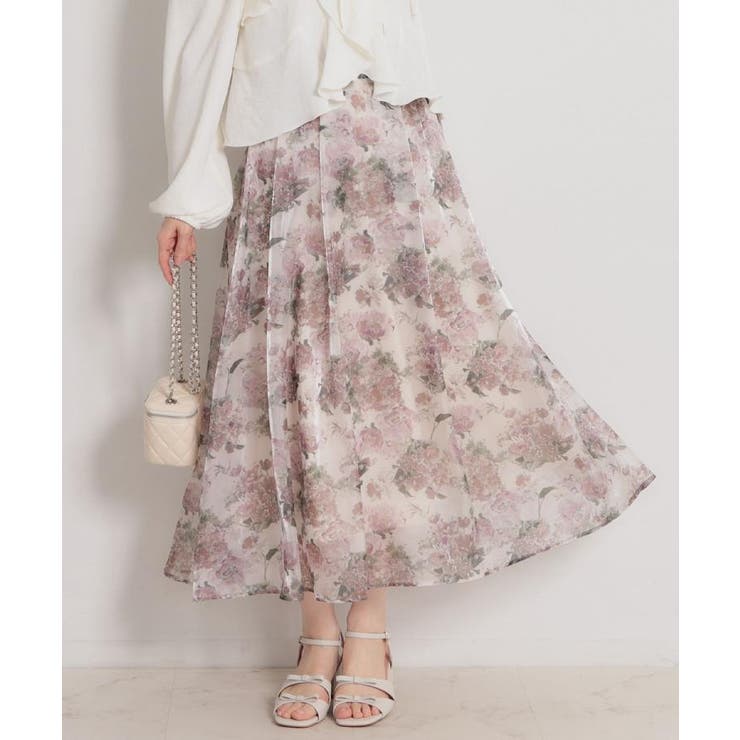 【洗える・通勤】Springオーガンフルールスカート | Couture brooch | 詳細画像16 