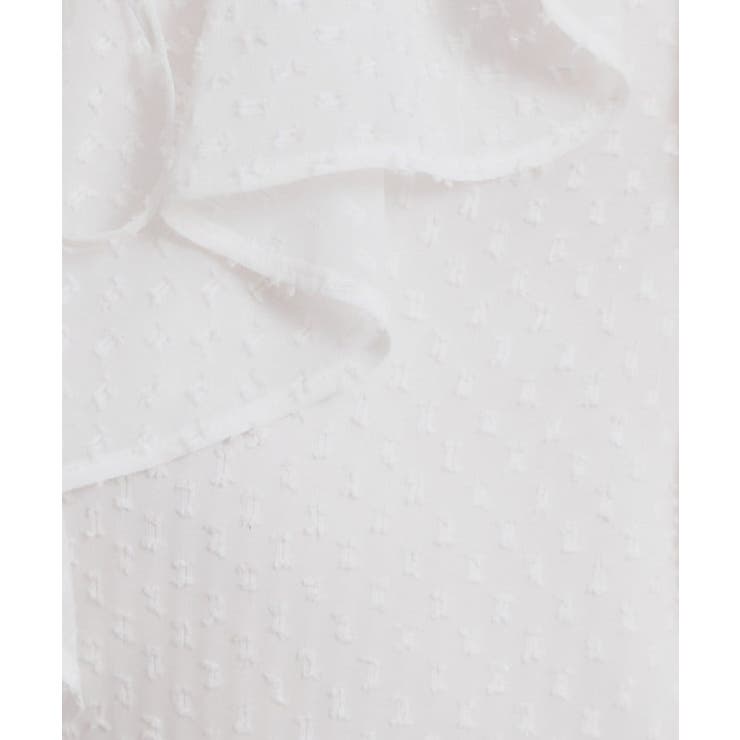 【着映え・洗える】ラメカットドビーフリルブラウス | Couture brooch | 詳細画像29 