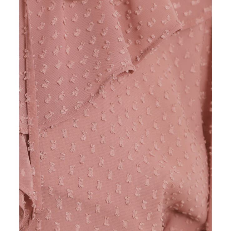 【着映え・洗える】ラメカットドビーフリルブラウス | Couture brooch | 詳細画像30 