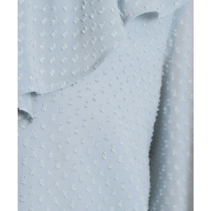 【着映え・洗える】ラメカットドビーフリルブラウス | Couture brooch | 詳細画像31 