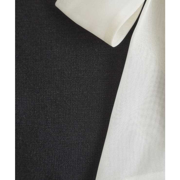 【洗える・着映え】オーガンジーリボンタイ ニット | Couture brooch | 詳細画像37 