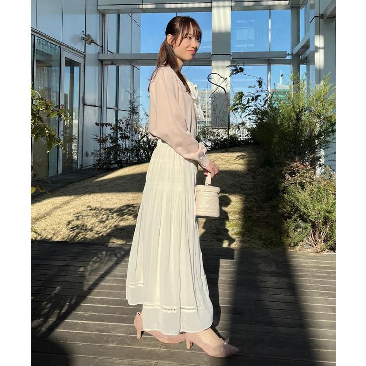 【洗える・着映え】オーガンジーリボンタイ ニット | Couture brooch | 詳細画像33 