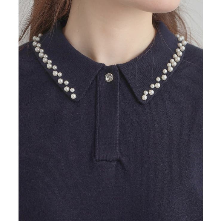 【洗える・着映え】パール調衿ニット | Couture brooch | 詳細画像44 