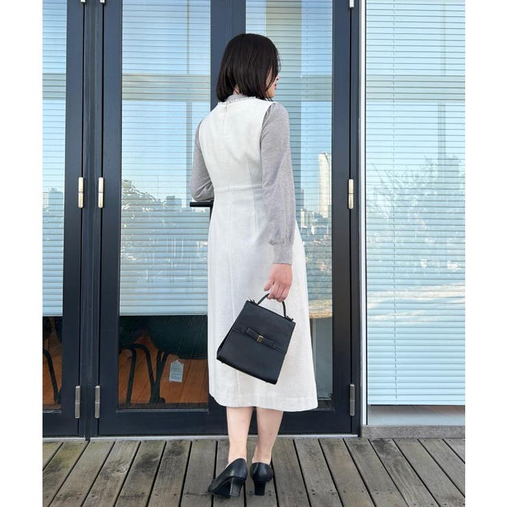 【洗える・着映え】パール調衿ニット | Couture brooch | 詳細画像26 