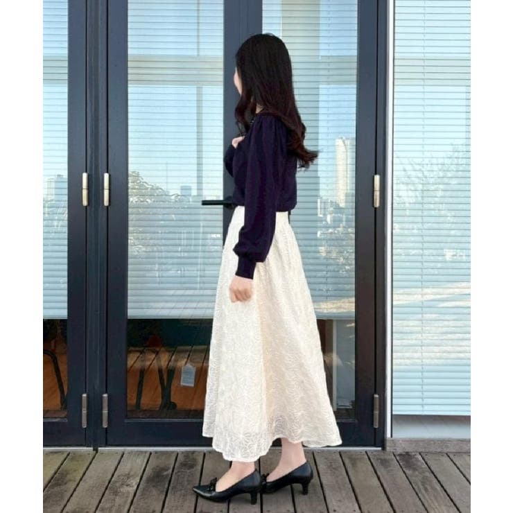 【洗える・着映え】パール調衿ニット | Couture brooch | 詳細画像35 