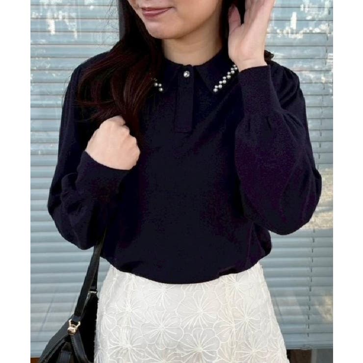 【洗える・着映え】パール調衿ニット | Couture brooch | 詳細画像37 