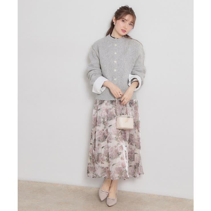 シャツレイヤード風カーディガン | Couture brooch | 詳細画像12 