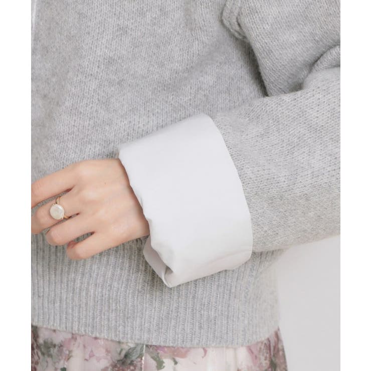 シャツレイヤード風カーディガン | Couture brooch | 詳細画像30 