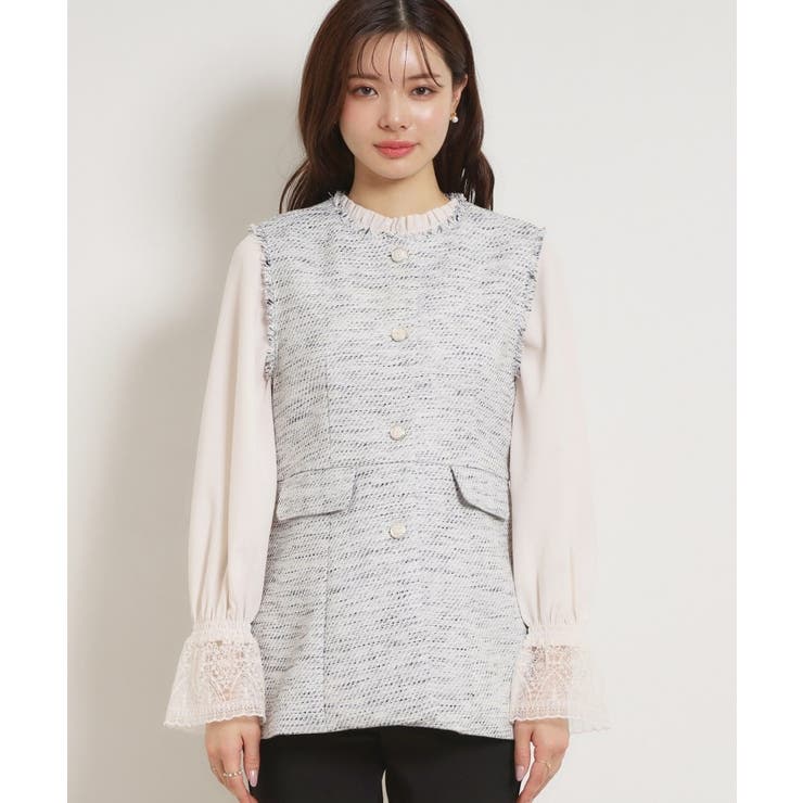 カルゼスラブツイードジレ | Couture brooch | 詳細画像22 