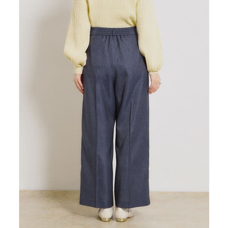 【洗える・S-LL】デニムライク ベルト付きパンツ | Couture brooch | 詳細画像27 