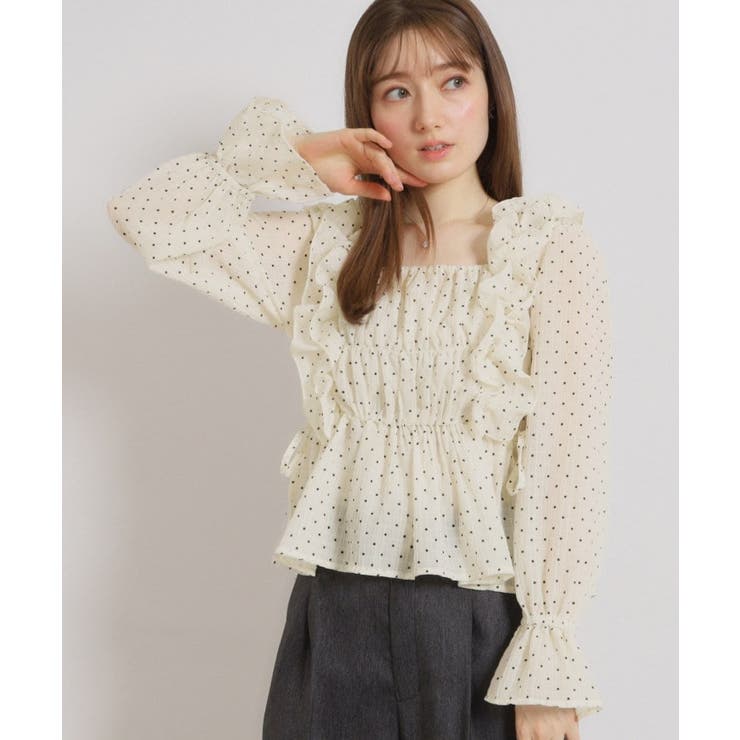 シアーシャーリングブラウス | Couture brooch | 詳細画像15 