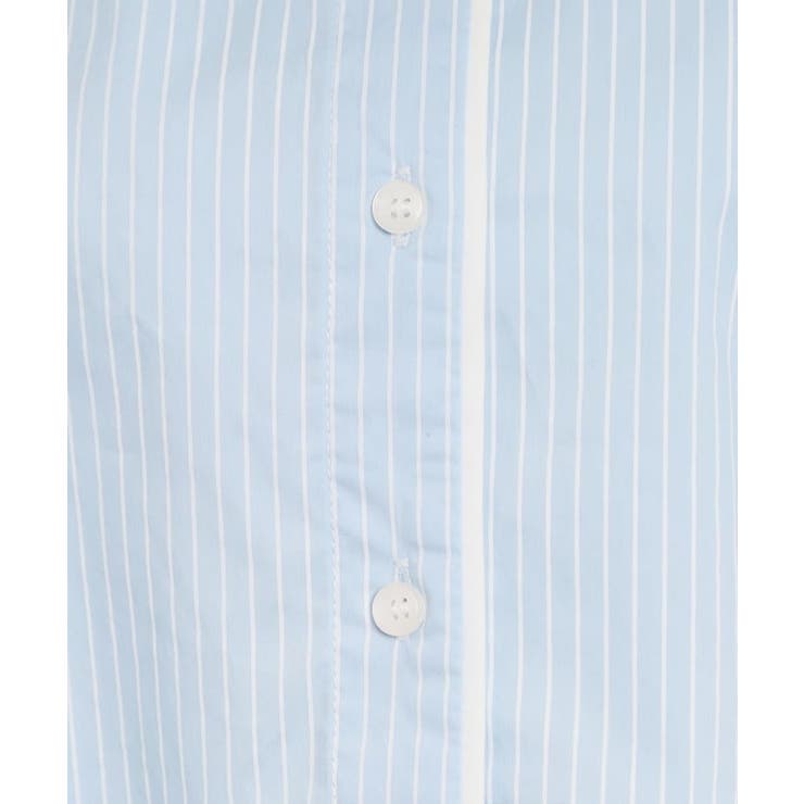 配色ストライプショートシャツ | Couture brooch | 詳細画像14 