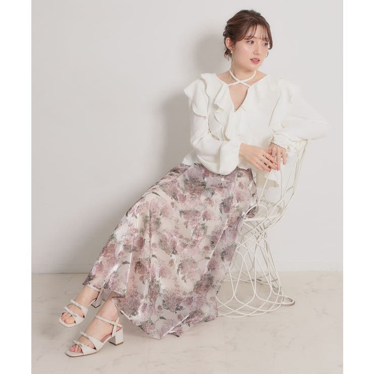 ラッフルショートブラウス | Couture brooch | 詳細画像8 