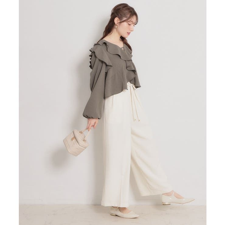 ラッフルショートブラウス | Couture brooch | 詳細画像25 