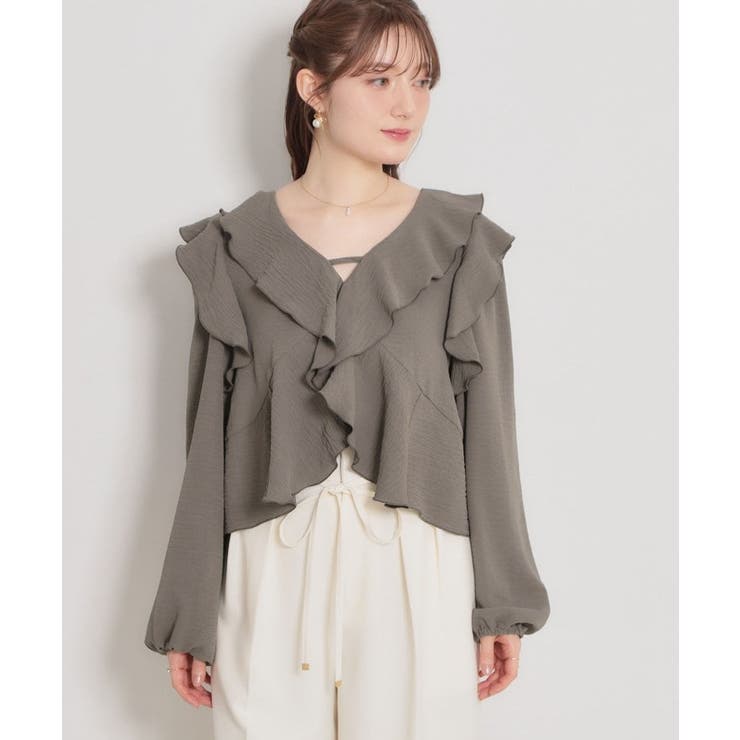 ラッフルショートブラウス | Couture brooch | 詳細画像30 