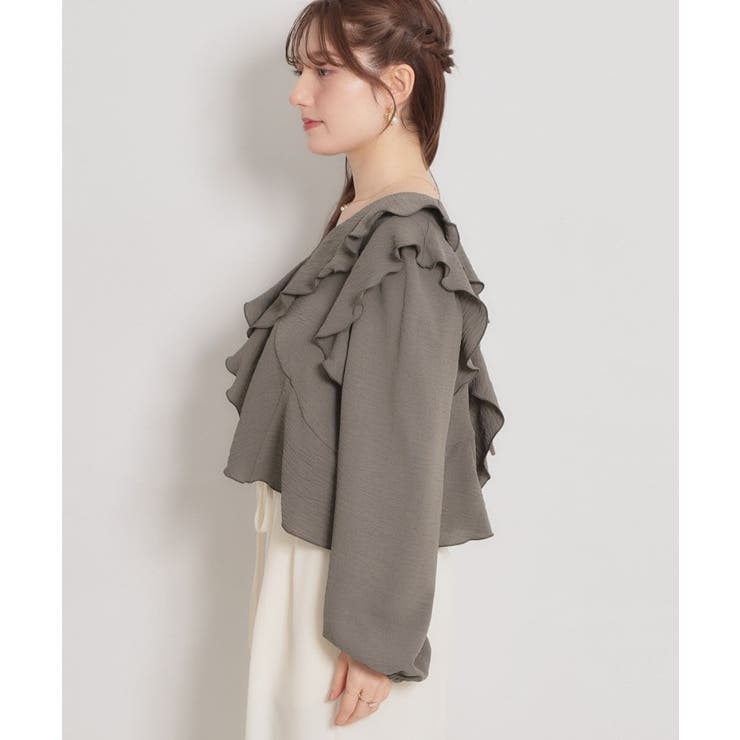 ラッフルショートブラウス | Couture brooch | 詳細画像31 