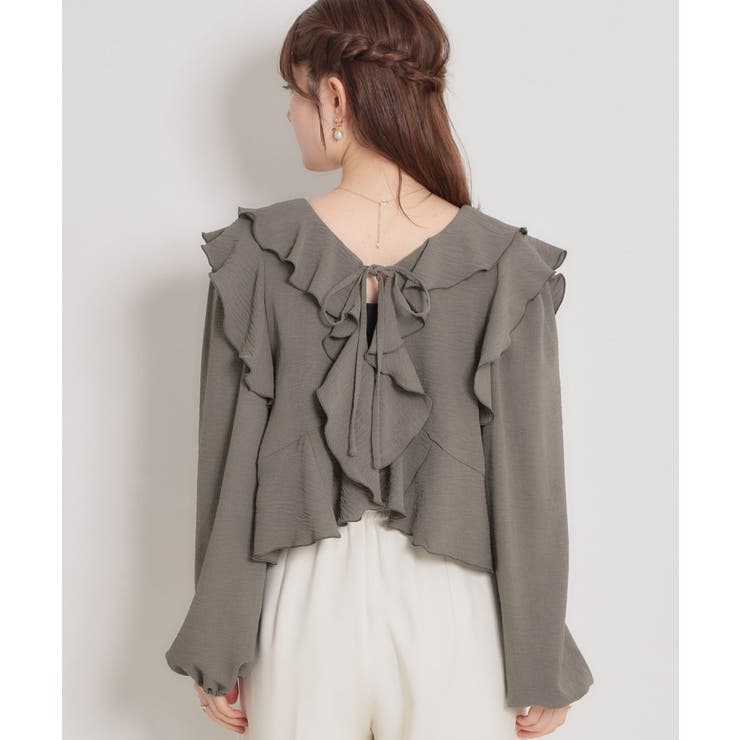 ラッフルショートブラウス | Couture brooch | 詳細画像32 