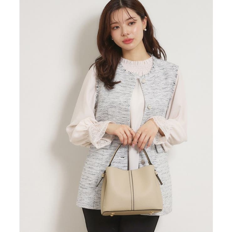 2wayレザー調ハンドバッグ | Couture brooch | 詳細画像5 