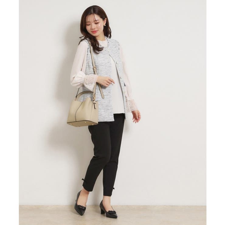 2wayレザー調ハンドバッグ | Couture brooch | 詳細画像6 