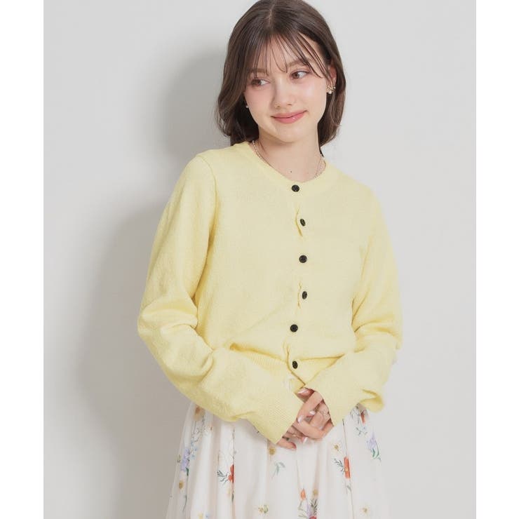 クロスボタンカーディガン | Couture brooch | 詳細画像8 