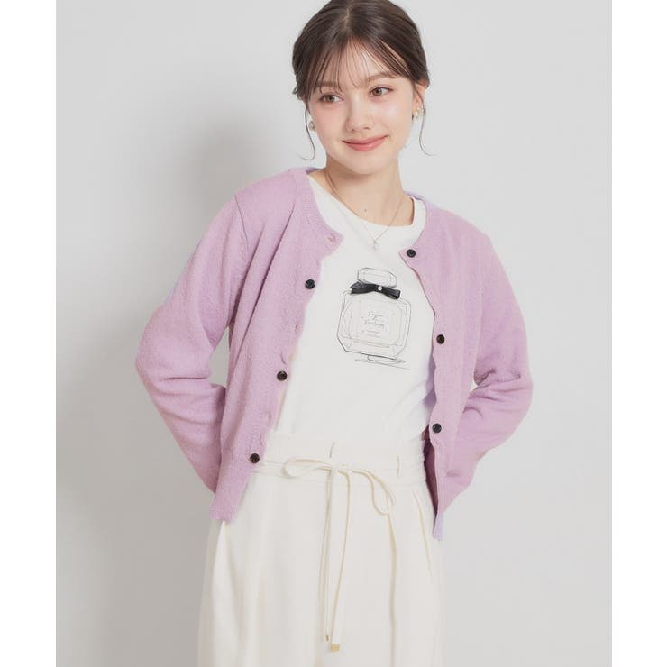 クロスボタンカーディガン | Couture brooch | 詳細画像15 