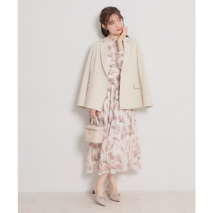 【洗える・ハレの日・通勤】パール調ボタン テーラードジャケット | Couture brooch | 詳細画像39 