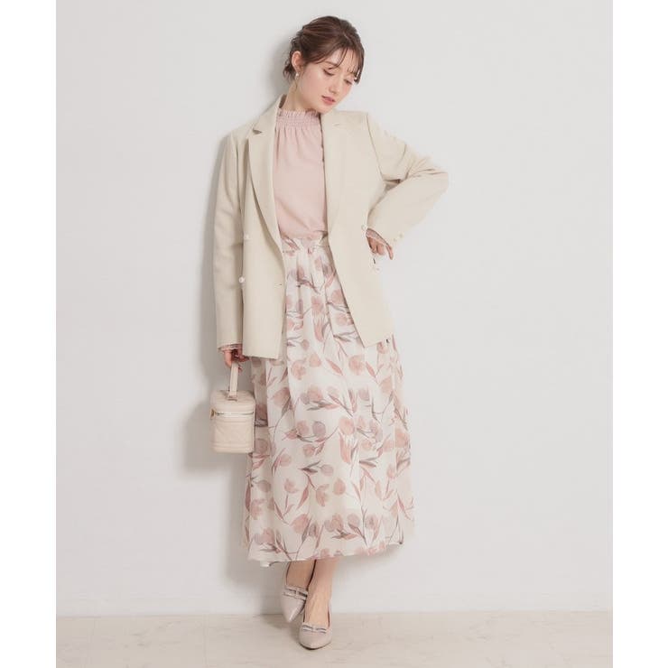 【洗える・ハレの日・通勤】パール調ボタン テーラードジャケット | Couture brooch | 詳細画像41 