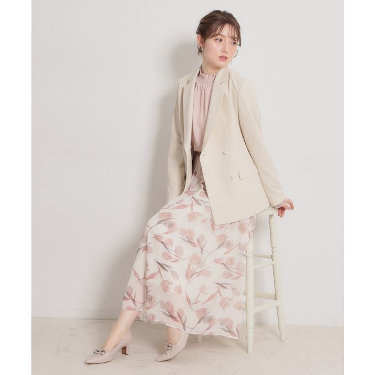 【洗える・ハレの日・通勤】パール調ボタン テーラードジャケット | Couture brooch | 詳細画像40 