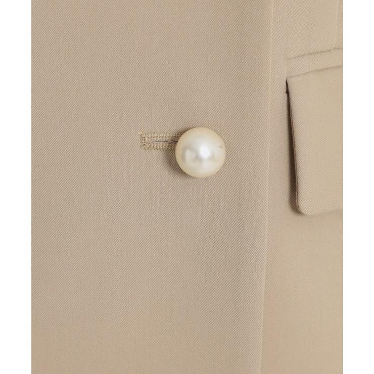 【洗える・ハレの日・通勤】パール調ボタン テーラードジャケット | Couture brooch | 詳細画像55 
