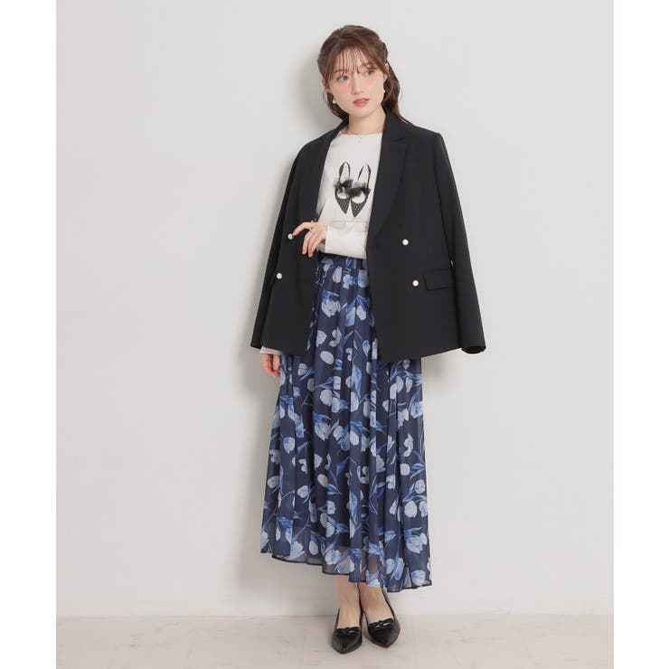 【洗える・ハレの日・通勤】パール調ボタン テーラードジャケット | Couture brooch | 詳細画像19 