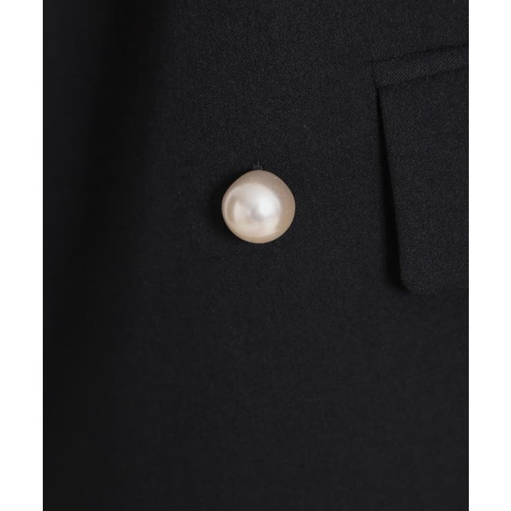 【洗える・ハレの日・通勤】パール調ボタン テーラードジャケット | Couture brooch | 詳細画像56 
