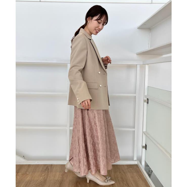 【洗える・ハレの日・通勤】パール調ボタン テーラードジャケット | Couture brooch | 詳細画像16 