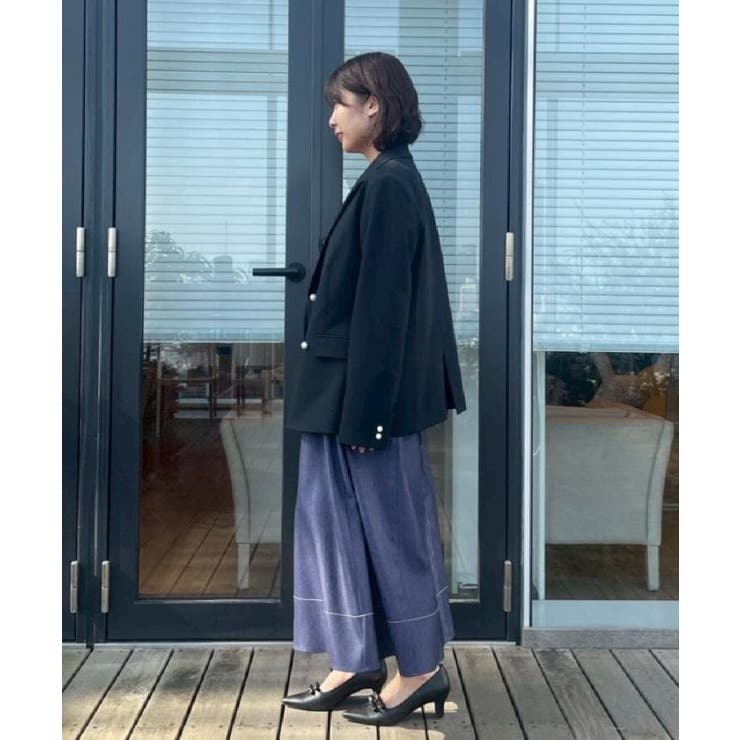 【洗える・ハレの日・通勤】パール調ボタン テーラードジャケット | Couture brooch | 詳細画像36 